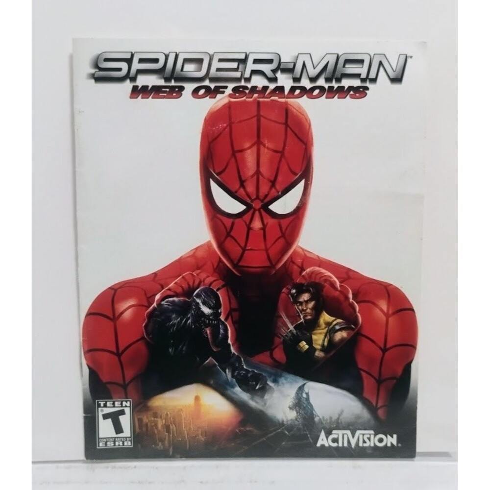 2008 SONY PLAYSTATION 3 PS3 ACTIVISION SPIDER-MAN WEB OF SHADOWS MANUAL ONLY